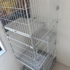 猫 キャットゲージ 3段の画像