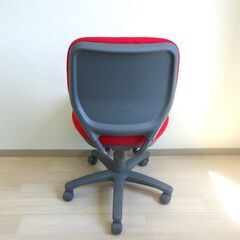 オフィスチェア（レッド）【小金井市民限定】（小金井市再生家具）品番：09-03-16 ※新規優先の画像
