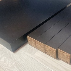 ローテーブル黒　IKEA 正方形の画像