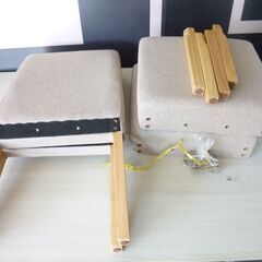 ※取引中/売約済***********　　　　　　特価　未使用/新品　サンプル品　2脚セット　組み立て商品　ダイニングチェア 天然木 リビングチェア クッション座面の画像