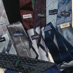 ネクタイ　25本　まとめ売り　シルク、麻、ポリエステル 2の画像
