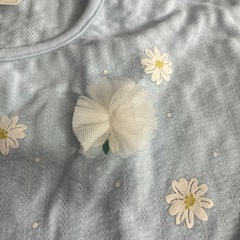 こども服【110】花柄みずいろ服差し上げますの画像