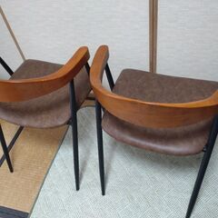 東谷　AZUMAYA　アームチェア TEC-6　2脚セット　中古品の画像