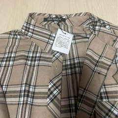 新品、チェックシャツの画像
