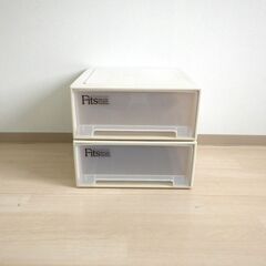 クローゼットケース２個（高さ19cm）【小金井市民限定】（小金井市再生家具）品番：09-03-20 ※新規優先の画像