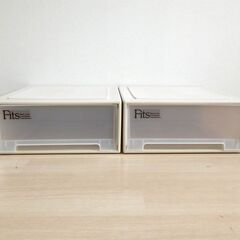 クローゼットケース２個（高さ19cm）【小金井市民限定】（小金井市再生家具）品番：09-03-20 ※新規優先の画像