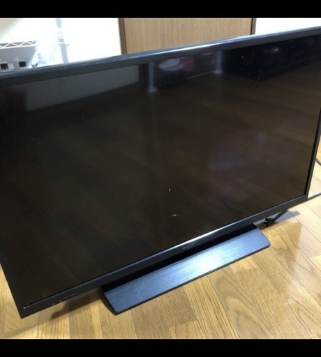 SHARP AQUOS テレビ　40型 難あり　ジャンク品 画面に傷あり リモコン無し説明書あり