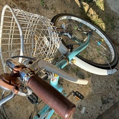 （決まりました）中古⭐︎水色の子ども用自転車⭐︎22インチ⭐︎取りに来てくださる方の画像