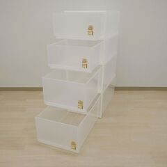 押入れケース４個（Mサイズ＋Lサイズ）【小金井市民限定】（小金井市再生家具）品番：09-03-22 ※新規優先の画像