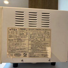 シャープ　電子レンジ　2017年製　RE-S15B-Wの画像
