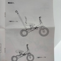 三輪車【説明書付き】の画像
