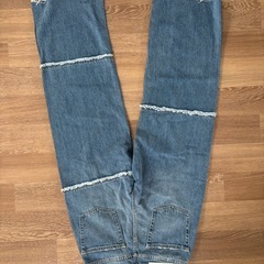 新品　フリンジデニム　Sサイズ　AZUL 半額以下の画像