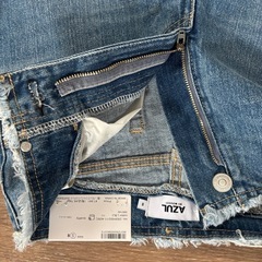 新品　フリンジデニム　Sサイズ　AZUL 半額以下の画像