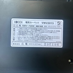 ホットカーペットの画像