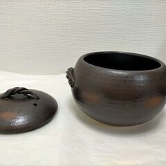伊賀風　ご飯土鍋 3合炊き 萬古焼　ブラウン　三鈴陶器(Misuzutouki)  88254-5-003Aの画像