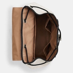 【新品同様】COACH　完売品 定価10万円超 コーチ リュックサック 男女兼用 アイボリー PVCレザートラック  の画像