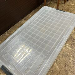 プラケース 幅39×奥行71.5×高さ31㎝ 蓋付き収納 キャスター付き 札幌 東区の画像