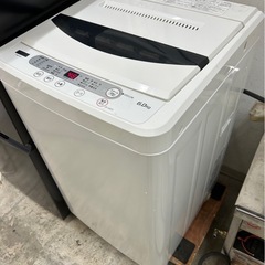 ヤマダ　洗濯機6kg パワフル洗浄　風乾燥機能付き　2019年製　YWM-T60G1 の画像