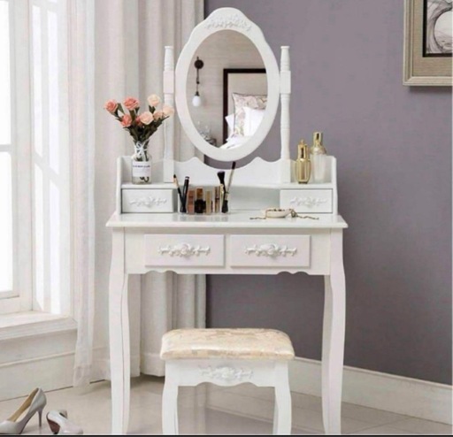 【お譲り先決まりました】アンティーク クラシックドレッサー スツール