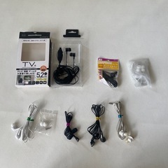 イヤホン 7本セット 新品 3本 中古 4本 テレビ パソコン スマホ ラジカセ ラジオ 楽器 アウトドア ウォーキング   の画像
