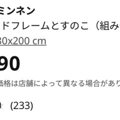 ＩＫＥＡ　キッズベッドフレーム　すのこ
　の画像