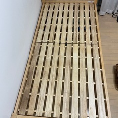 すのこシングルベッド【9/17まで】組み立て簡単の画像