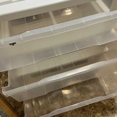 3段プラケース 収納ケース 衣装ケース 幅59.5×奥行39×高さ65㎝ 札幌 東区の画像