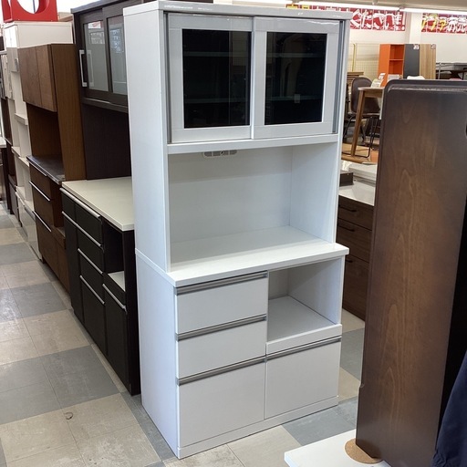⭐️春日市⭐️レンジボード⭐️近藤産業⭐️白色⭐️シンプル⭐️定価49,800円⭐️No1963