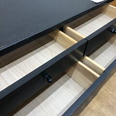 ★リユースのサカイ幸手店★SJ10442★ジモティ割あり★  タンス ブラック W85×D45×H121 クリーニング済み の画像