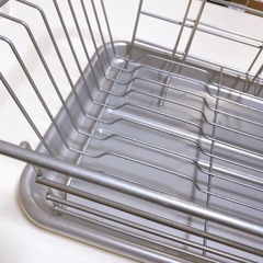 中古美品✨【引越しのため出品】ステンレス製 食器水切りラックの画像
