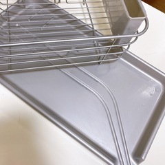 中古美品✨【引越しのため出品】ステンレス製 食器水切りラックの画像