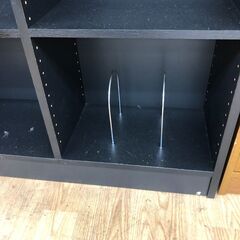 ★リユースのサカイ幸手店★SJ10445★ジモティ割あり★  収納棚 ブラック W88×D28×H175 クリーニング済み の画像