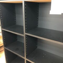 ★リユースのサカイ幸手店★SJ10445★ジモティ割あり★  収納棚 ブラック W88×D28×H175 クリーニング済み の画像