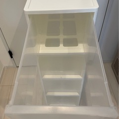 四段　収納ケース　半透明の画像