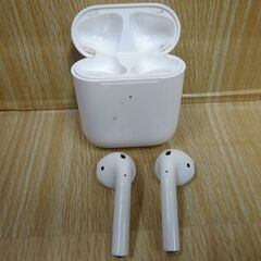 (MM-558)Apple Air Pods エアーポッズ 第二世代ワイヤレスイヤホン 中古の画像