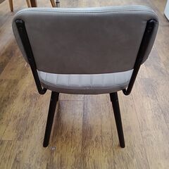 ★リユースのサカイ水戸店★ニトリチェアーブラック×グレージュH×D×Wクリーニング済みMT5469の画像