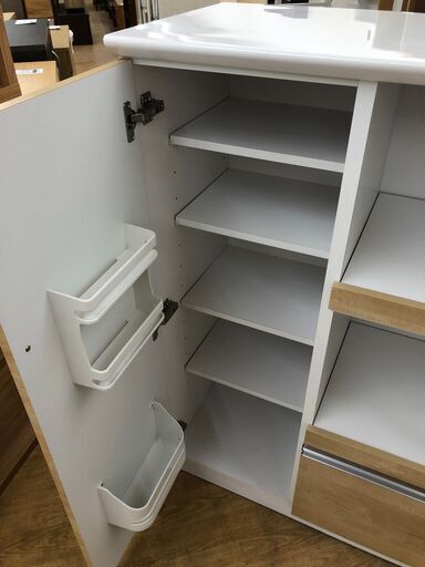 ★リユースのサカイ幸手店★SJ10449★ジモティ割あり★ クラフトコガ 食器棚  W80×D45×H121 クリーニング済み  リユースのサカイ八街店】☆ジモティ割あり☆ 食器棚ホワイト 