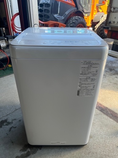 Ｐａｎａｓｏｎｉｃ　全自動洗濯機　７．０ｋｇ　エクリュベージュ／ホワイト　２０２３年製　ビッグウェーブ洗浄　からみほぐし　楽ポイフィルター　槽乾燥・洗浄　パナソニック　ＮＡ－Ｆ７Ｂ２