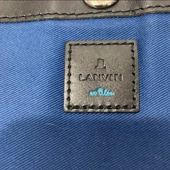 2509-336 LANVIN  en BIeu  ショルダーバック クラッチバック キズ 汚れありの画像