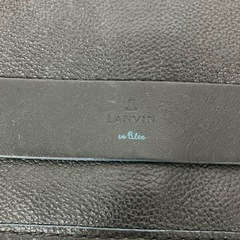 2509-336 LANVIN  en BIeu  ショルダーバック クラッチバック キズ 汚れありの画像