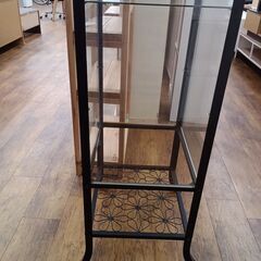 ★リユースのサカイ水戸店★コレクションケースガラス×ブラックH180.5×D40×W45クリーニング済みMT5473の画像