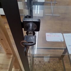 ★リユースのサカイ水戸店★コレクションケースガラス×ブラックH180.5×D40×W45クリーニング済みMT5473の画像
