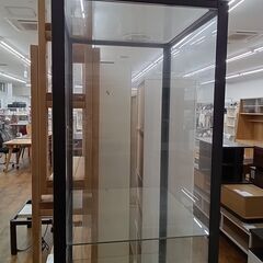 ★リユースのサカイ水戸店★コレクションケースガラス×ブラックH180.5×D40×W45クリーニング済みMT5473の画像