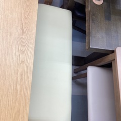 ⭐️春日市⭐️４点ダイニングセット⭐️ダイニングセット⭐️三幸ジャパン⭐️４点⭐️木目調⭐️未使用品⭐️定価39,000円⭐️No1984の画像