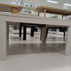 リユースのサカイ栃木店★ジモティ割あり★  こたつ ホワイト×ベージュ W74×D74×H35.5 クリーニング済み TC10706の画像