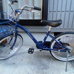 子ども用自転車 18インチ　イノベーションファクトリー　青色 の画像