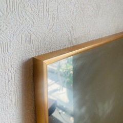 ゴールド枠ミラー145✖️80現地引取のみの画像