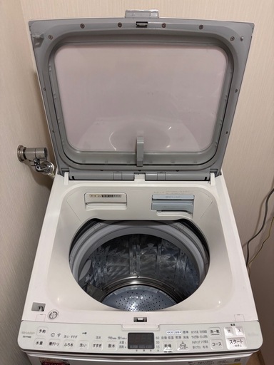 洗濯乾燥機 8kg 2021年式　SHARP ES-PX8E-W