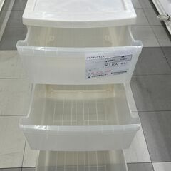 ★リユースのサカイ千葉中央店★  プラスチックチェスト ホワイト H64×D74×W39 クリーニング済み TC4627の画像