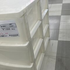 ★リユースのサカイ千葉中央店★  プラスチックチェスト ホワイト H64×D74×W39 クリーニング済み TC4627の画像